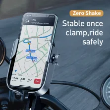 Мото-вело тримач для смартфона Baseus Armor Motorcycle Holder Сріблястий