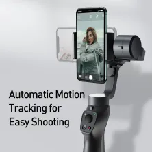 Стедікам Baseus Handheld Gimbal Stabilizer триосьовий стабілізатор для телефону та екшн-камери Чорний