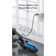 Стедікам Baseus Handheld Gimbal Stabilizer триосьовий стабілізатор для телефону та екшн-камери Чорний