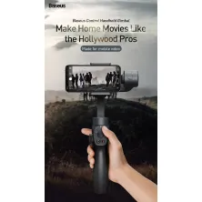Стедікам Baseus Handheld Gimbal Stabilizer триосьовий стабілізатор для телефону та екшн-камери Чорний