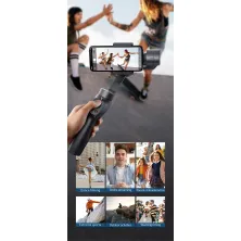 Стедікам Baseus Handheld Gimbal Stabilizer триосьовий стабілізатор для телефону та екшн-камери Чорний