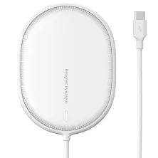 Бездротовий зарядний пристрій Baseus Light Magnetic з технологією Qi 15W 2A Білий
