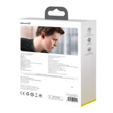 Бездротові Bluetooth навушники Baseus Encok TWS WM01 Plus з дисплеєм Чорний