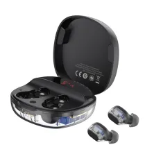Бездротові Bluetooth навушники Baseus Encok TWS WM01 Plus з дисплеєм Чорний