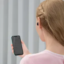 Бездротові Bluetooth навушники Baseus Encok TWS WM01 Plus з дисплеєм Чорний