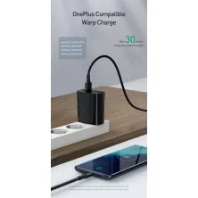 Сетевое зарядное устройство Baseus Speed PPS QC3.0+PD3.0 30W VOOC USB+Type-C 5A + Кабель VOOC Type-C to Type-C 5A 1м Черный