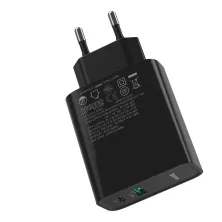 Сетевое зарядное устройство Baseus Speed PPS QC3.0+PD3.0 30W VOOC USB+Type-C 5A + Кабель VOOC Type-C to Type-C 5A 1м Черный