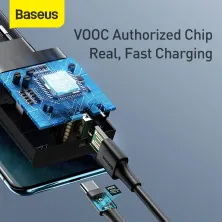 Сетевое зарядное устройство Baseus Speed PPS QC3.0+PD3.0 30W VOOC USB+Type-C 5A + Кабель VOOC Type-C to Type-C 5A 1м Черный