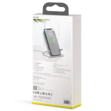 Бездротовий зарядний пристрій Baseus Rib Horizontal and Vertical з технологією Qi 15W MAX Білий