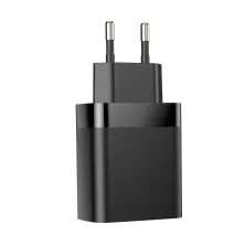 Мережевий зарядний пристрій Baseus Mirror Lake Dual QC3.0 18W 2USB 3A Чорний