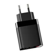 Мережевий зарядний пристрій Baseus Mirror Lake Dual QC3.0 18W 2USB 3A Чорний