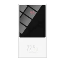 УМБ Baseus Super Mini 10000mAh 22.5W 5A з технологією QC3.0 + PD3.0 + Кабель USB to Type-C Білий