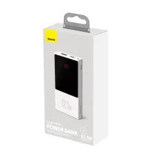 УМБ Baseus Super Mini 10000mAh 22.5W 5A з технологією QC3.0 + PD3.0 + Кабель USB to Type-C Білий