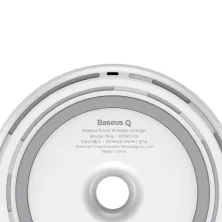 Бездротовий зарядний пристрій Baseus Donut Wireless Charger з технологією Qi 10W Білий