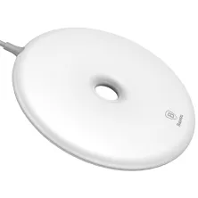 Бездротовий зарядний пристрій Baseus Donut Wireless Charger з технологією Qi 10W Білий