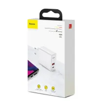 Мережевий зарядний пристрій Baseus Speed PPS QC3.0 + PD3.0 30W USB + Type-C 5A Білий