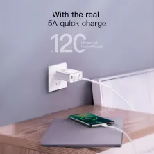 Мережевий зарядний пристрій Baseus Speed PPS QC3.0 + PD3.0 30W USB + Type-C 5A Білий