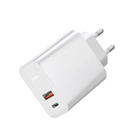 Мережевий зарядний пристрій Baseus Speed PPS QC3.0 + PD3.0 30W USB + Type-C 5A Білий