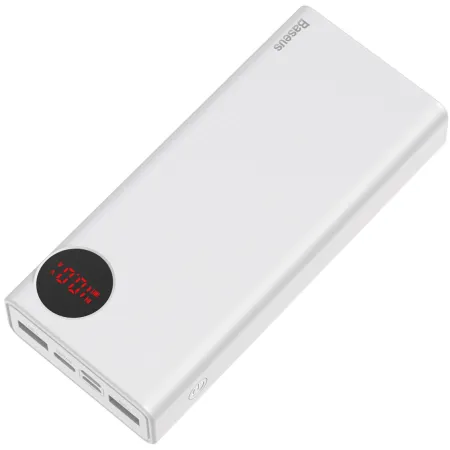 УМБ Baseus Mulight 20000mAh 18W з технологією QC3.0 + PD3.0 Білий