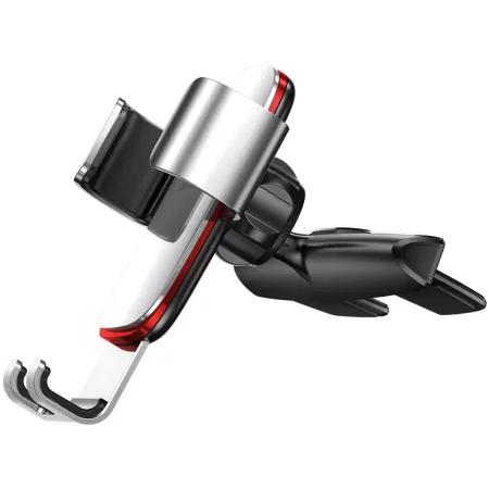 Автотримач для телефону Baseus Metal Age Gravity в CD слот Сріблястий