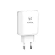 Сетевое зарядное устройство Baseus Bojure Series PD3.0 32W Type-C PD 3A + USB 1A + Кабель 18W Type-C to Lightning 1м Белый