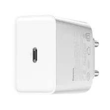 Сетевое зарядное устройство Baseus Speed Mini QC Single PD3.0 18W Type-C 3A + Кабель 18W Type-C to Lightning 1м Белый