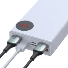 УМБ Baseus Mulight 30000mAh 33W з технологією QC3.0 + PD3.0 Білий