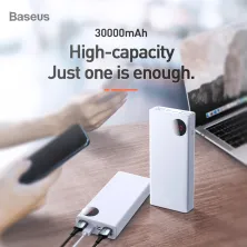 УМБ Baseus Mulight 30000mAh 33W з технологією QC3.0 + PD3.0 Білий