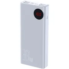 УМБ Baseus Mulight 30000mAh 33W з технологією QC3.0 + PD3.0 Білий