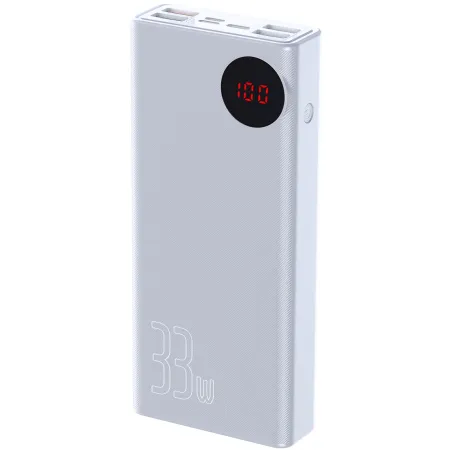 УМБ Baseus Mulight 30000mAh 33W з технологією QC3.0 + PD3.0 Білий