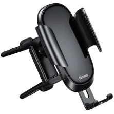 Автодержатель для телефона Baseus Future Gravity Vehicle в круглый воздуховод Черный