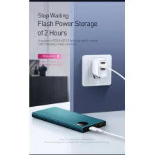 УМБ Baseus Adaman 10000mAh 22.5W с технологией QC3.0+PD3.0 Сине-Зелёный