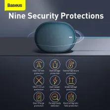 Бездротовий зарядний пристрій Baseus Light Magnetic з технологією Qi 15W 2A Синій