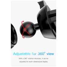 Автотримач для телефону Baseus Smart Car Mount Cell Phone в повітропровід автоматичний Чорний