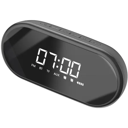 Будильник-колонка с FM радио 4в1 Baseus Encok E09 Черный