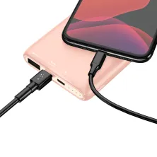 УМБ Baseus Bipow 10000mAh 18W з технологією QC3.0 + PD3.0 Рожевий