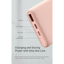 УМБ Baseus Bipow 10000mAh 18W з технологією QC3.0 + PD3.0 Рожевий