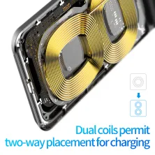 Бездротовий зарядний пристрій Baseus Vertical Desktop Wireless Charger з технологією Qi 10W Чорний