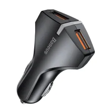 Автомобільний зарядний пристрій Baseus Small Rocket QC 3.0 2USB 3A Чорний