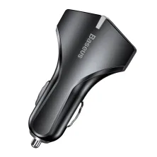 Автомобільний зарядний пристрій Baseus Small Rocket QC 3.0 2USB 3A Чорний