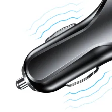 Автомобільний зарядний пристрій Baseus Small Rocket QC 3.0 2USB 3A Чорний
