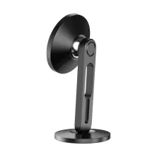 Автотримач для телефону магнітний Baseus Hollow Magnetic з тримачем для дроту на торпедо Чорний