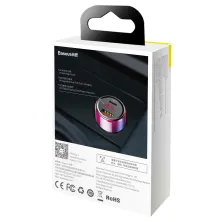 Автомобильное зарядное устройство Baseus Magic Series Dual Quick Charge Car Charger QC 4.0 45W USB + Type-C Красный