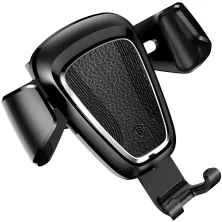 Автодержатель для телефона Baseus Gravity Car Mount Metal в воздуховод Черный