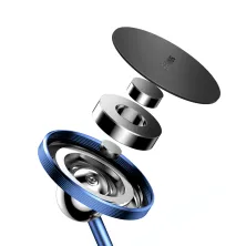 Автотримач для телефону магнітний Baseus Little Sun Magnetic на торпедо Синій