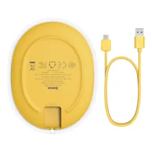 Бездротовий зарядний пристрій Baseus Jelly з технологією Qi 15W 2A MAX Жовтий