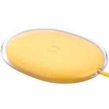 Бездротовий зарядний пристрій Baseus Jelly з технологією Qi 15W 2A MAX Жовтий