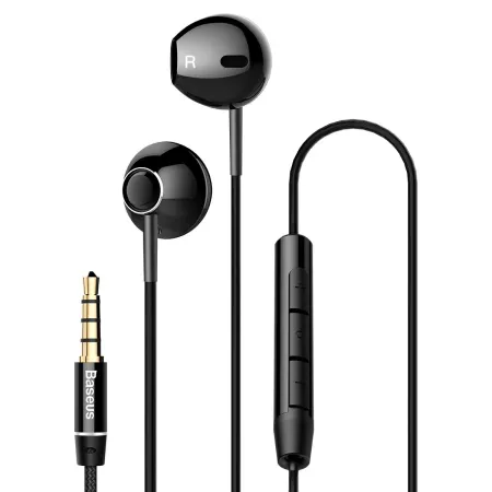Наушники Baseus Encok H06 lateral in-ear Wire Earphone Черный
