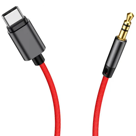Перехідник Baseus M01 Yiven Type-C male To Mini-jack 3.5 male Audio Cable 1.2 m Червоний