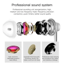 Навушники Baseus Encok H06 lateral in-ear Wire Earphone Сріблястий